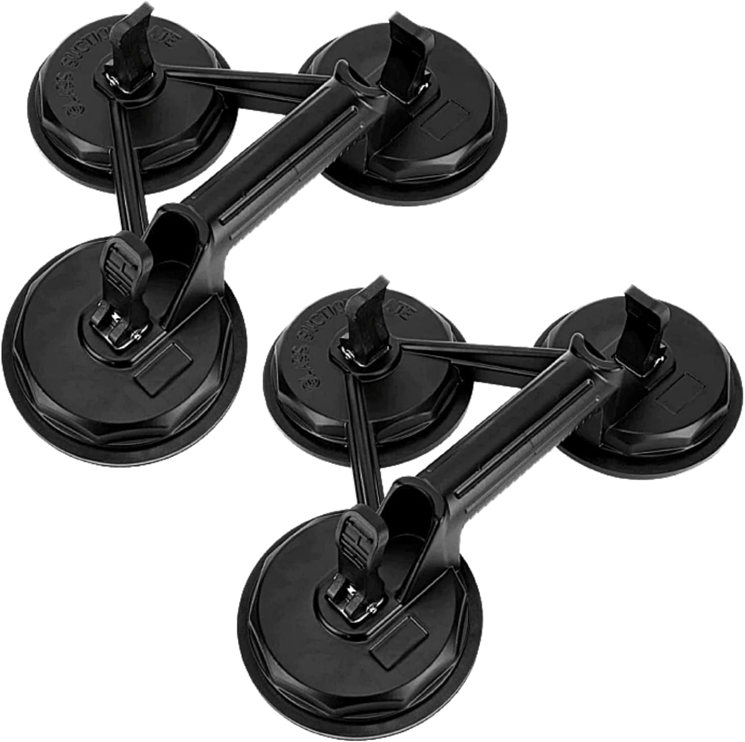 【毎日厳選 】 サクションリフター ガラス 吸盤 強力 バキュームリフター 最大耐荷重１８０kg 吸着 車 へこみ直し 補修 荷物 運搬 (180kg トリプルサクションカップ 2個セット)