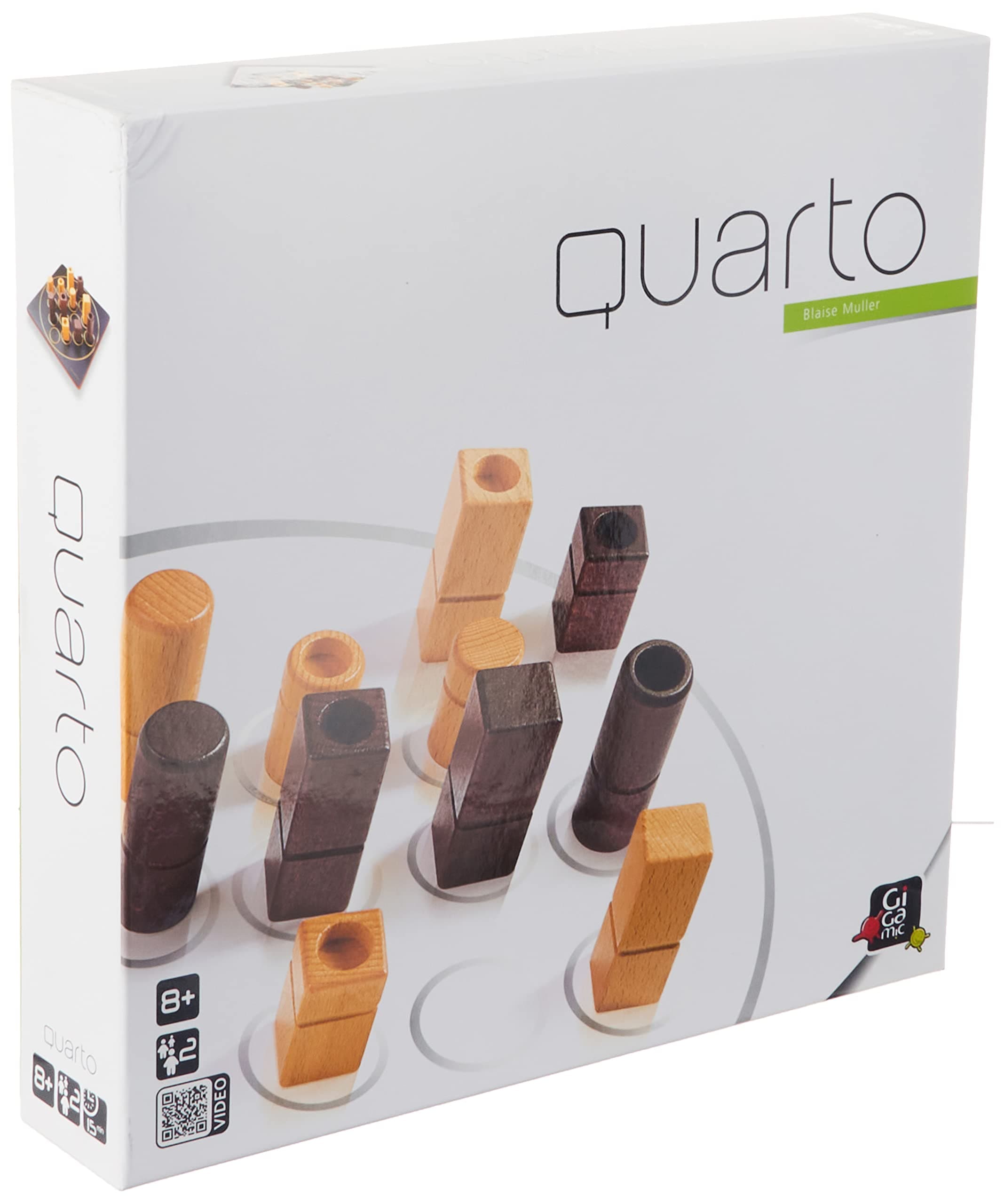 GIGAMIC Quarto クアルト【日本正規代理店】 ボードゲーム テーブルゲーム 知育玩具 おもちゃ 子供 脳トレ フランス