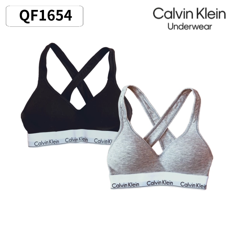 【Ck/韓国】QF1654 クロス ブラジャー / JENNIE VER. / エンボスパッド / 綿の下着 / トレーニング / プロフィール写真