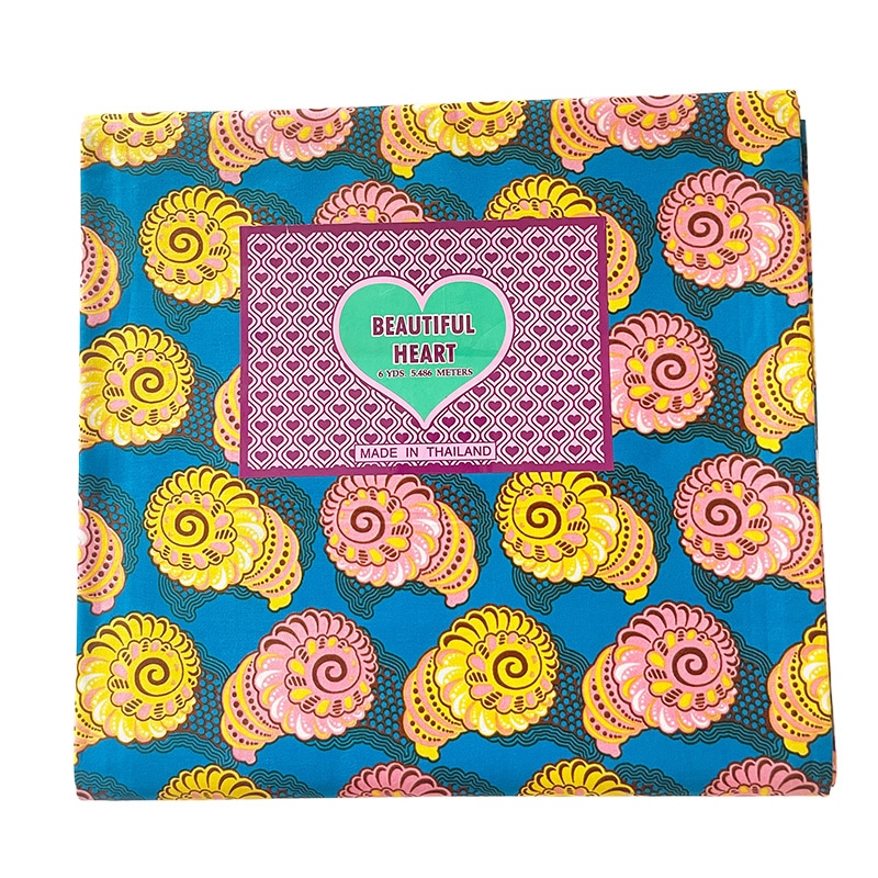 07 約120cm幅 アフリカンワックスプリント生地 キテンゲ コットン100% アフリカンバティック カラフルコットンプリント布 手芸材料 ダンス 舞台 衣装 浴衣 リボン アレンジ 夏小物 ワンピ