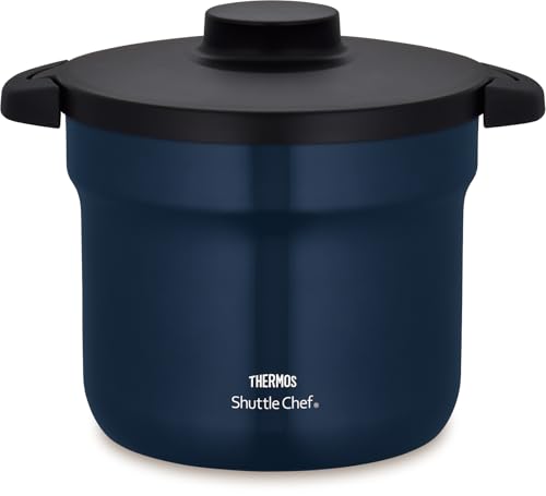 サーモス 真空保温調理器 シャトルシェフ 4.3L (4~6人用) ネイビー セラプロテクトコート KBJ-4502 NVY