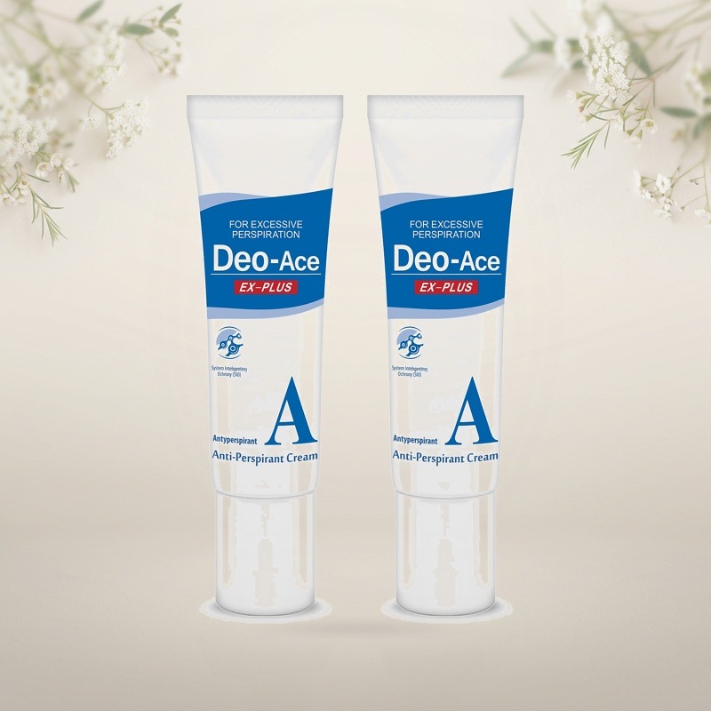 【医薬部外品】Deo-Ace EX plus（デオエースEXプラス） 薬用 30g × 2個 デオドラント 制汗剤 汗止め 脇 手 足 顔 多汗症 無香料