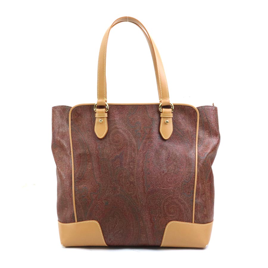 エトロ ETRO ハンドバッグ トートバッグ ペイズリー PVC/レザー マルチカラー ゴールド レディース e60191g