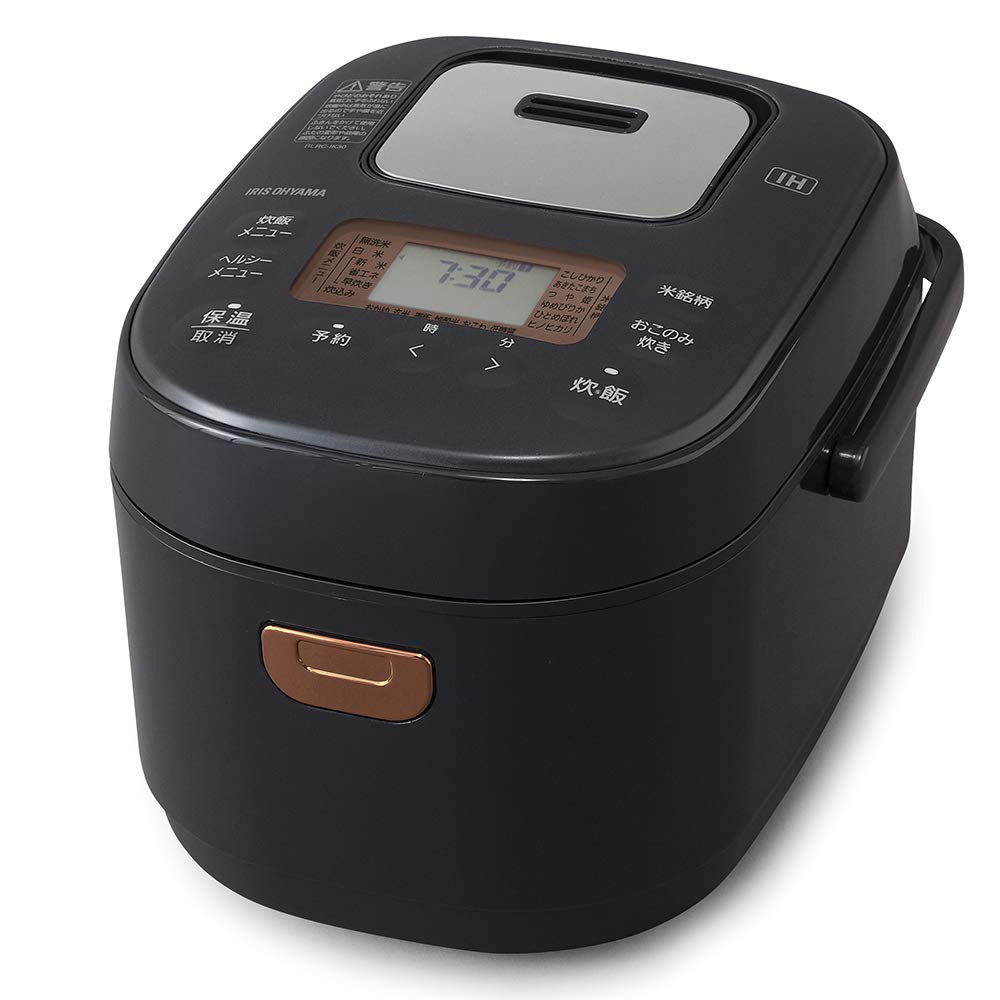 アイリスオーヤマ IH炊飯器 3合 IH式 40銘柄炊き分け機能 極厚火釜 玄米 2020年モデル ブラックレーベル BLRC-IK30-B 13,157円