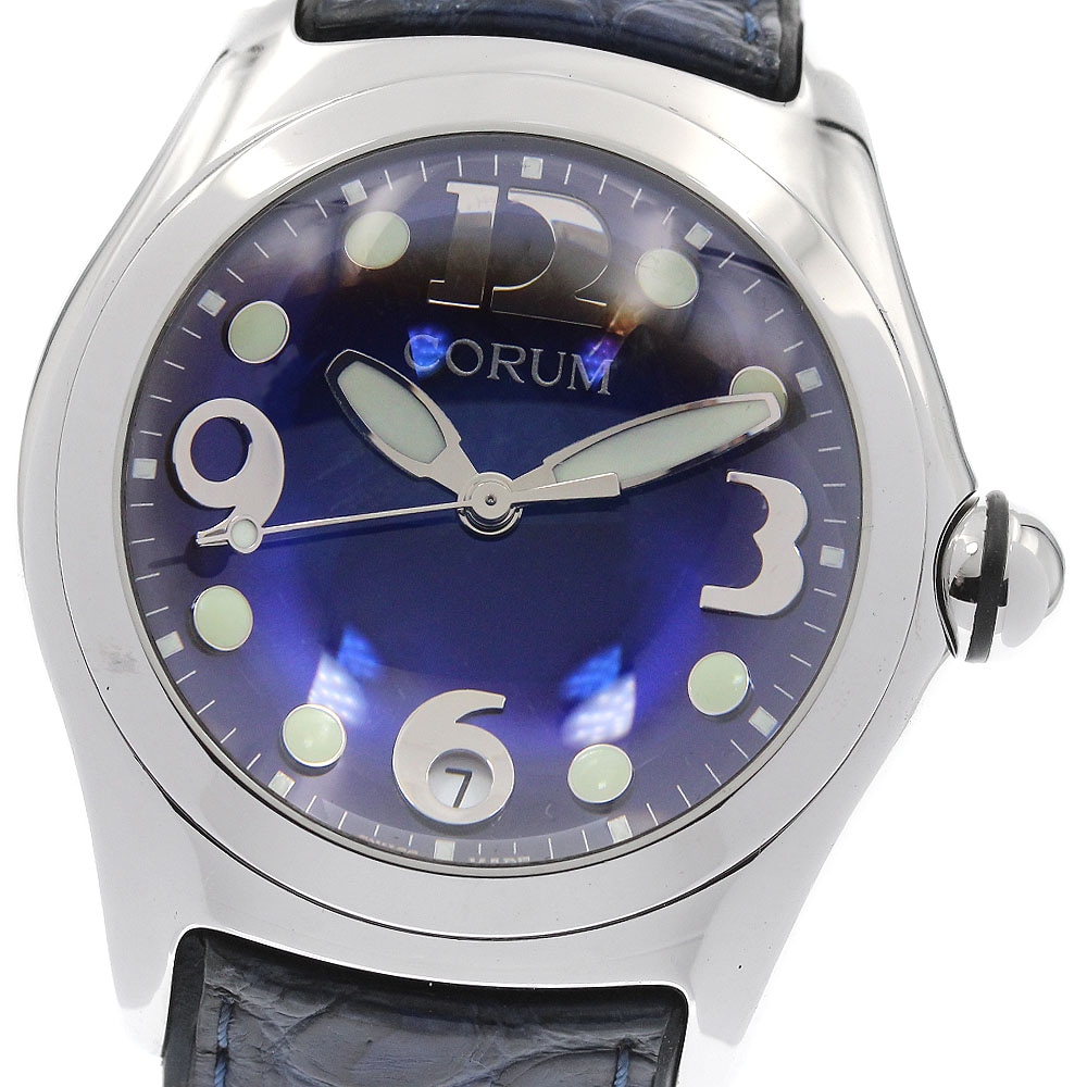コルム CORUM 163.150.20 バブル デイト クォーツ メンズ 保証書付き_956012【中古】