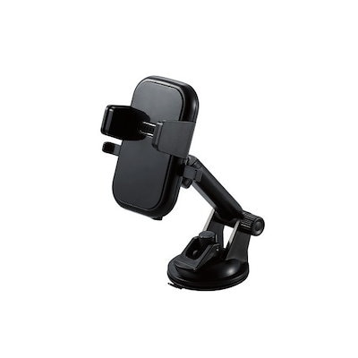 他サイト： 車載スタンド スマホスタンド ゲル吸盤タイプ 角度調整可 伸縮可 ブラック EC-SH03BKの商品画像