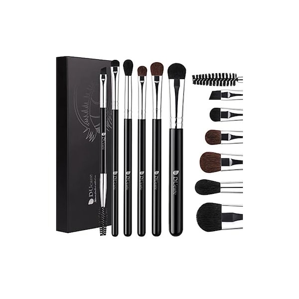 アイシャドウブラシ 6本セット Qoo10] アイシャドウブラシ 6本セット アイメイ