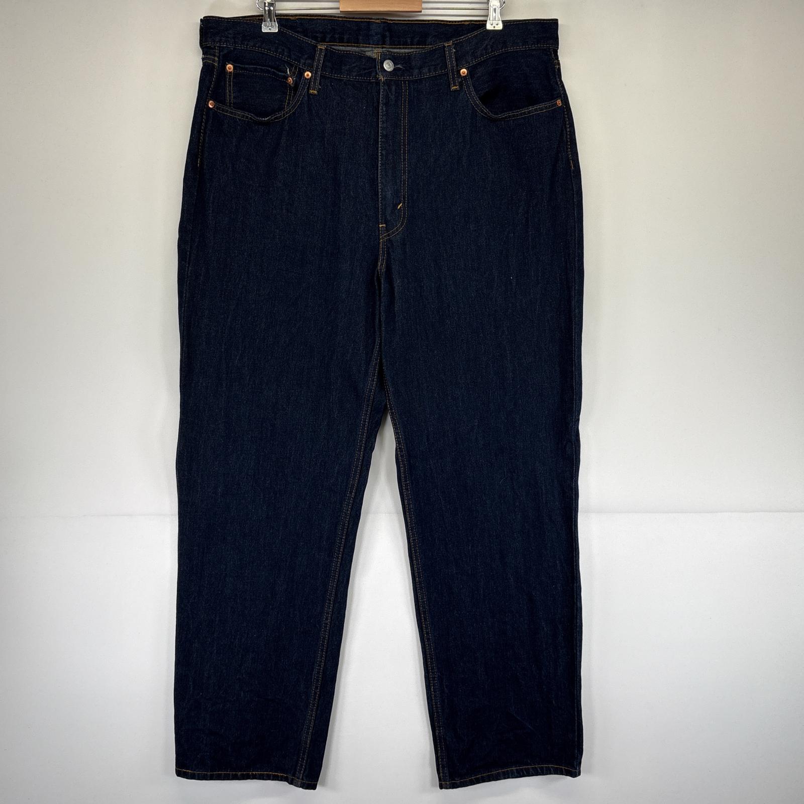 古着 デニムパンツ 550 テーパード 5ポケット ジーンズ ジーパン 大きいサイズ w42 L34 インディゴブルー メンズ