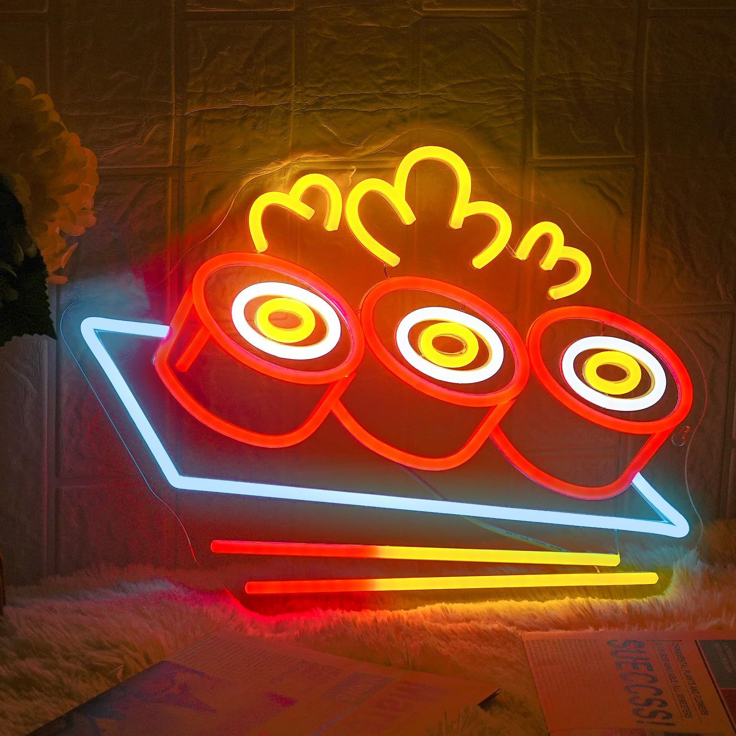 ネオンサイン 寿司 多階段調光可 人気ネオンライト Sushiネオンライト すし看板 掲示板 寿司ネオンライト店看板 店舗インテリア レストラン バー 和食 居酒屋 飲食店 喫茶店用サイン パーティー