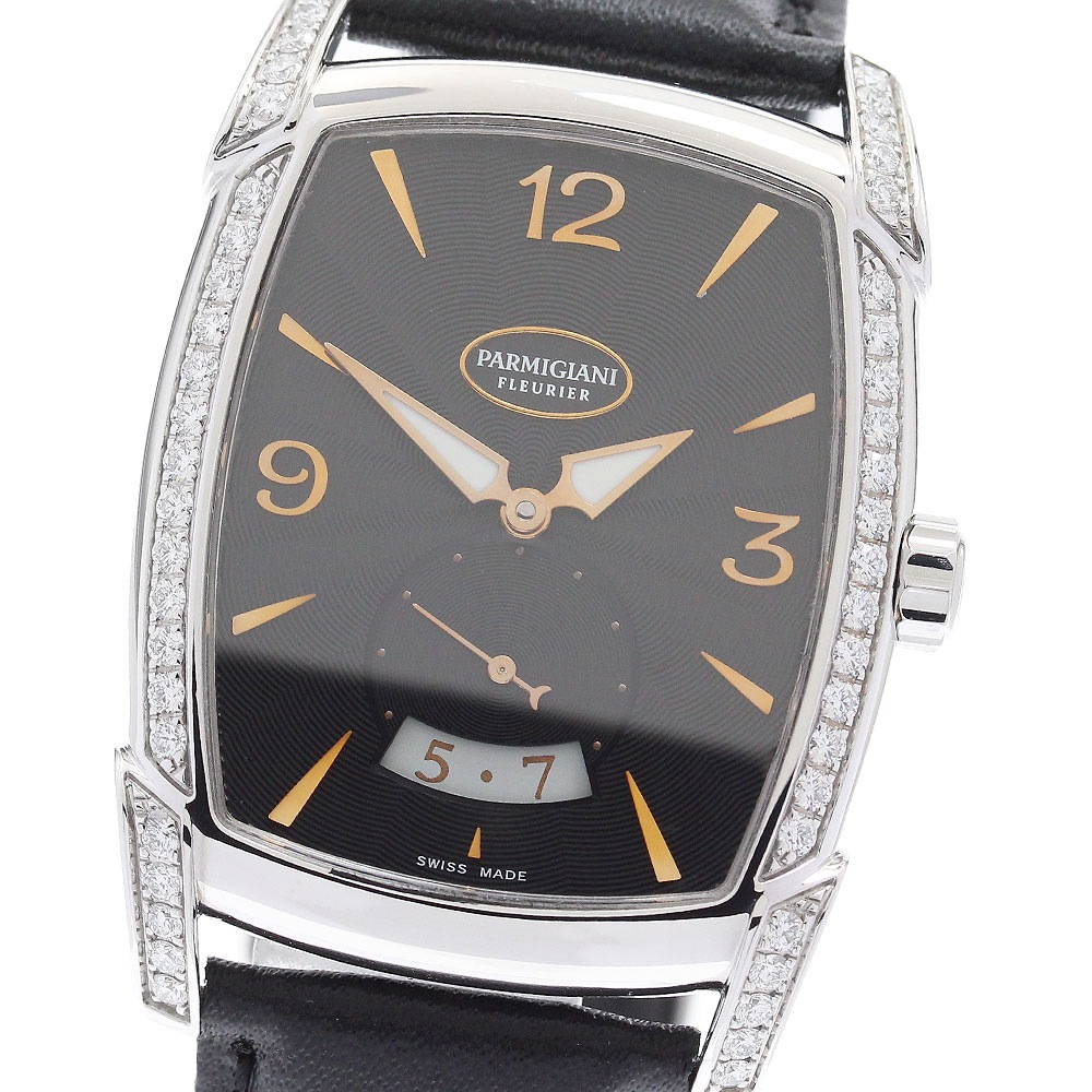 パルミジャーニフルリエ PARMIGIANI FLEURIER カルパ ダイヤベゼル デイト 自動巻き メンズ 良品 _903343【中古】