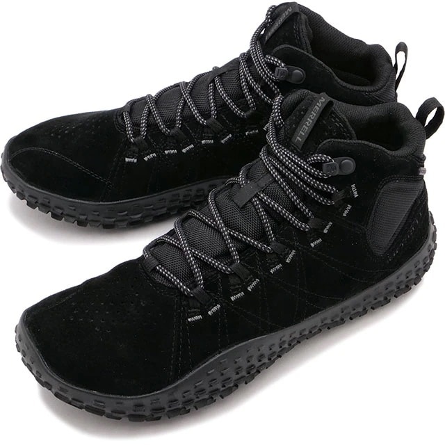 メンズ スニーカー ラプト ミッド ウォータープルーフ [J037751] M WRAPT MID WATERPROOF 靴 全天候型 防水シューズ BLACK/BLACK 黒 ブラック系