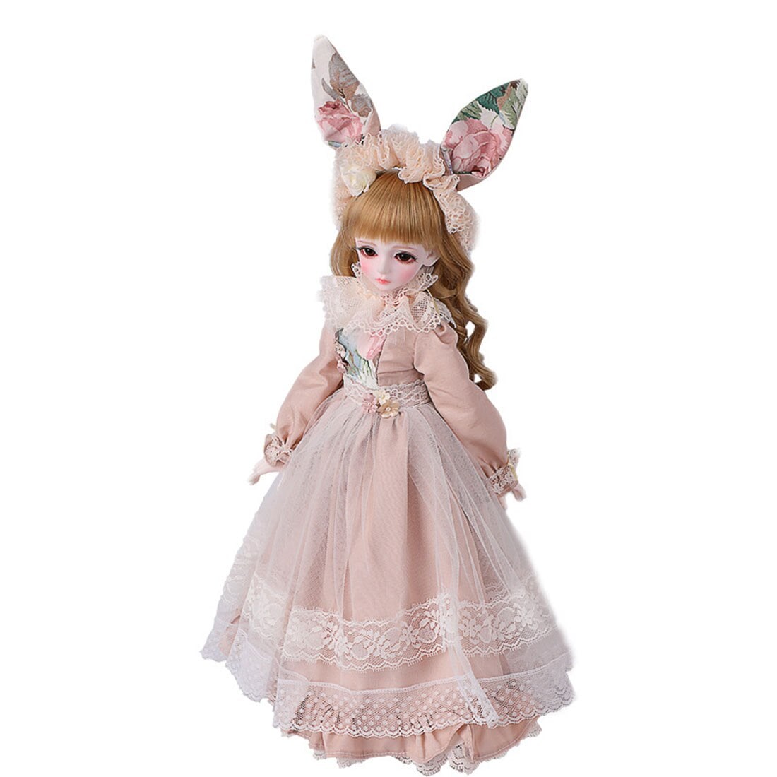1/4 bjd人形bory女性メイクsd人形目やフル服子供の教育おもちゃ誕生日ギフト-ライトカラースキン