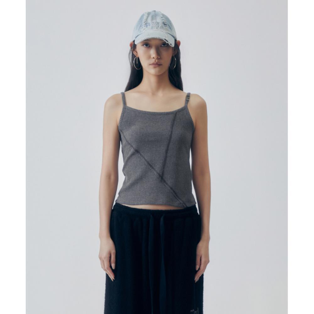 TREEMINGBIRD PanelCut Sleeveless Top Gray TM2535TS004M