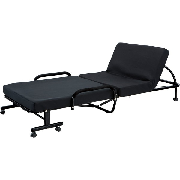 FBD-400(BK) 低反発折り畳みベッド ブラック メーカー直送