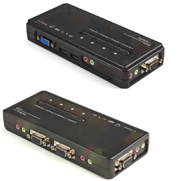 StarTech.com [SV411KUSB] 4ポートUSB接続KVMスイッチ(オーディオ対応/