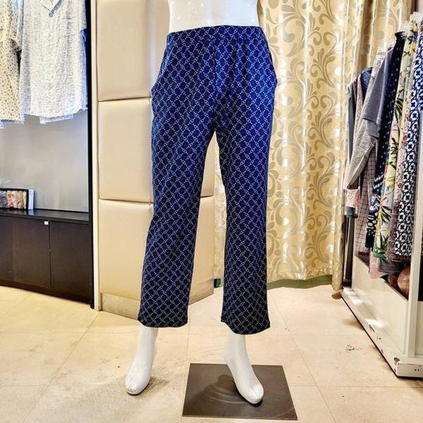 VEP3960M_メンズコートナチェーン柄イージーウェア長ズボン