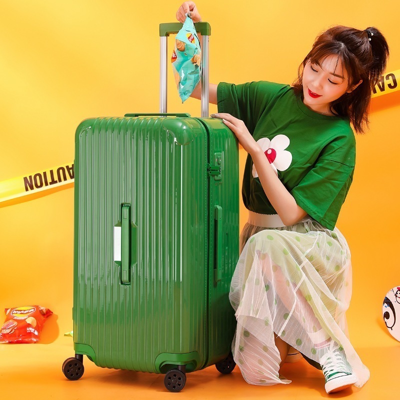 超大容量スーツケーススクラッチ防止ファスナーロッドケースユニバーサルホイール旅行32インチ眩しいパスワードボックス 【急速出荷】