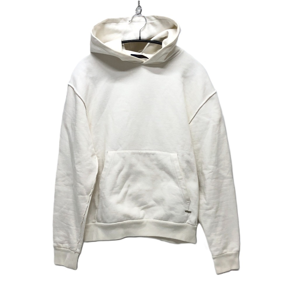 トレーナー インサイドアウト フーディー フード付き スウェット 長袖 アパレル トップス パーカー コットン ホワイト