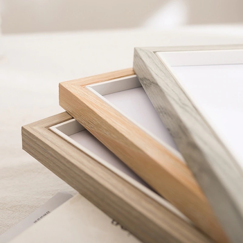 カスタマイズされたヨーロッパスタイルの古典的なシンプルな6インチの無垢材の結婚式の写真旅行フォトフレームテーブル写真フレーム壁画卸売