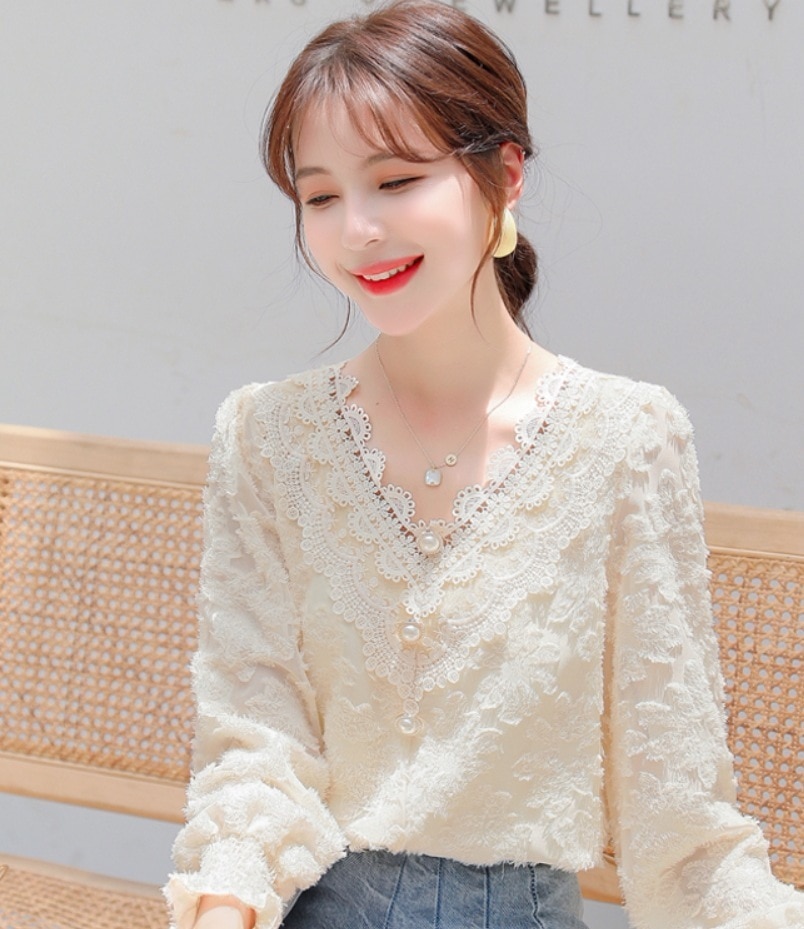 デート モテアイテム シャツ ブラウス 長袖 レース シフォン リボン 可愛い きれいめ 上品 おしゃれ かっこいい 可愛い ラブリー キュート ガーリー クール モード系 セクシー