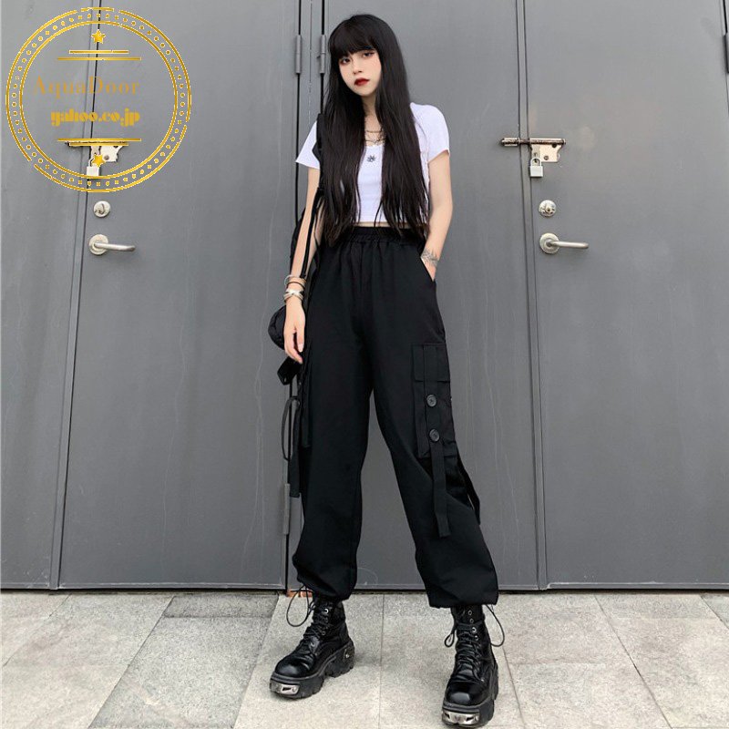 Qoo10] カーゴパンツ レディース 原宿系 春夏秋 : スポーツ