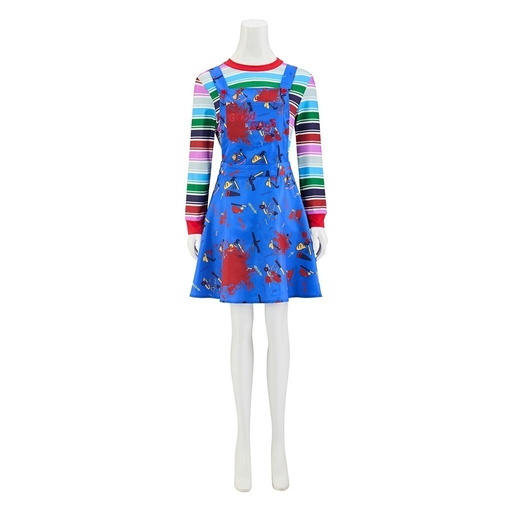 [迅速な配達] 最低価!格! ハロウィーン鬼娃回魂cos服チャ吉女型スカートコスプレ怖いコスプレパーティー衣装