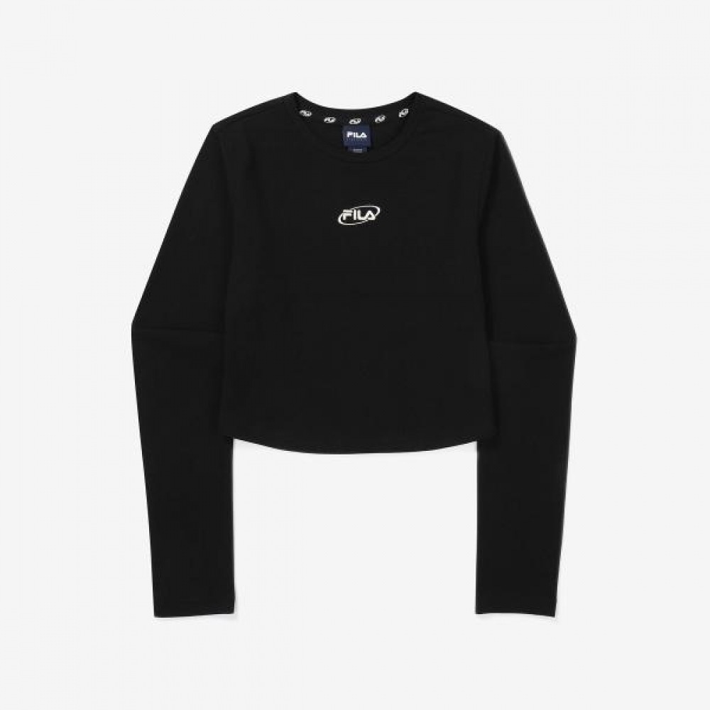フィラ ヘリテージ クロップ ラウンド ロングスリーブ Tシャツ