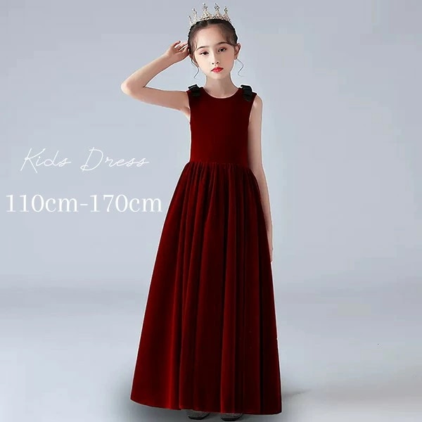 売れ ドレス 子供 ピアノ 発表会 ピアノ発表会 中学生 ワンピース 女の子 ロングドレス 結婚式 ジュニア ピアノ発表会ドレス コンクール ノースリーブ パーティードレス イブニングドレス ロング