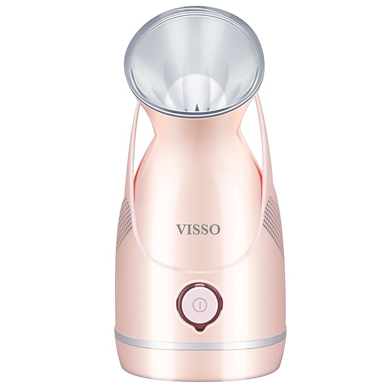 GENERI Pink フェイススチーマー スチーマー美顔器 美容スチーマー ナノ超微粒化技術 温熱ケア 顔保湿 補水 潤い 乾燥対策 毛穴の清潔 スキンケア用品補助 全肌質適用 家庭用SPA 操作簡