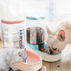 ペット給餌器 犬 ネコ 自動給餌器 ペットボトル ペット ペットフィーダー 自動水飲み器 給水器 給