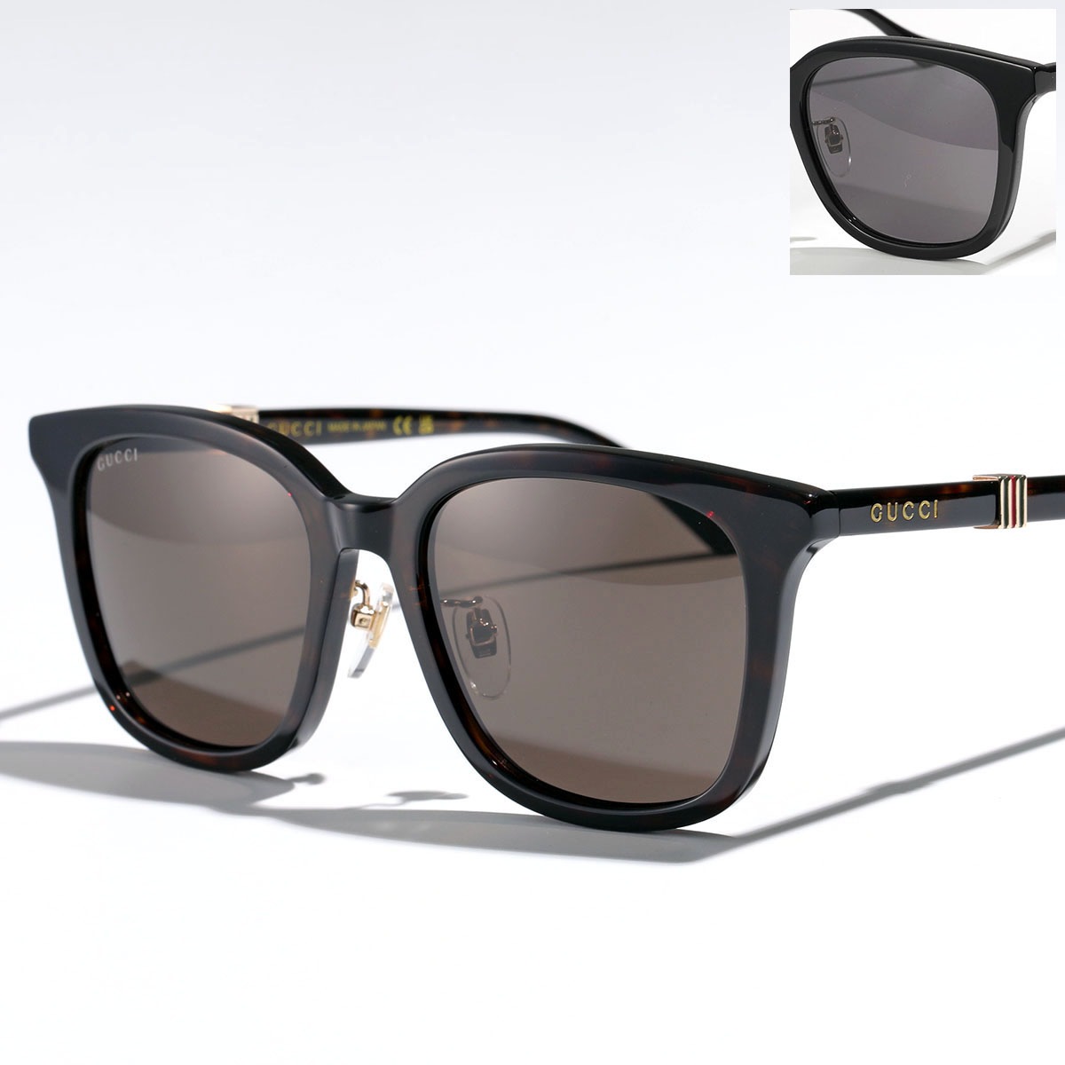 GUCCI グッチ サングラス GG1498SK メンズ スクエアウェリントン型 ロゴ アイウェア カラー2色