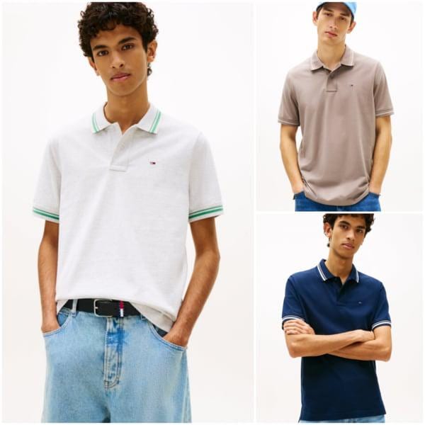 男性ティッピングポロシャツT32G1TKT11TMT1 TOMMY JEANS