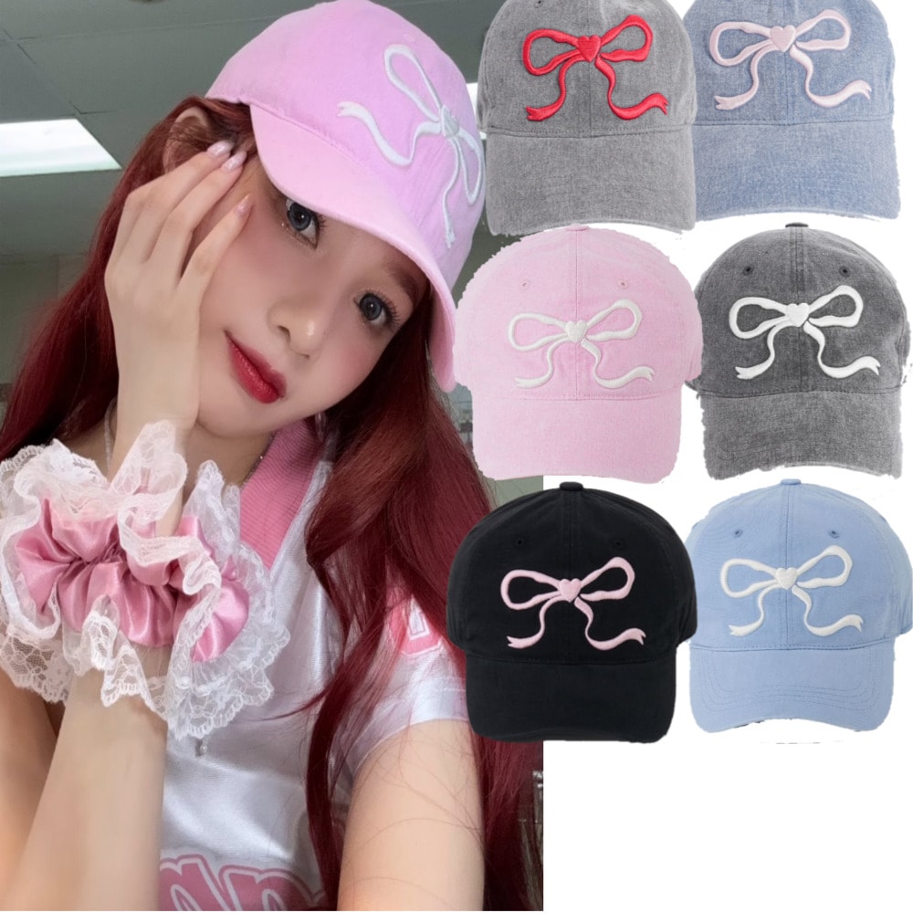 Red Velvet ジョイ 着用/HEART RIBBON BALL CAP/ユニセックス