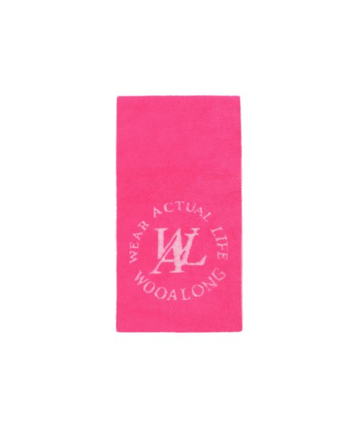 Flor logo hairy muffler - MAGENTA 12,346円