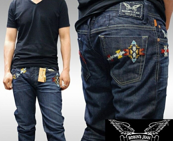 ロビンズジーン メンズ デニム ローライズ スキニー パンツ ROBIN S JEAN SIOUX 3D.DRK 183 safari サファリ LEON レオン オーシャンズ 掲載 ハイブランド ジ