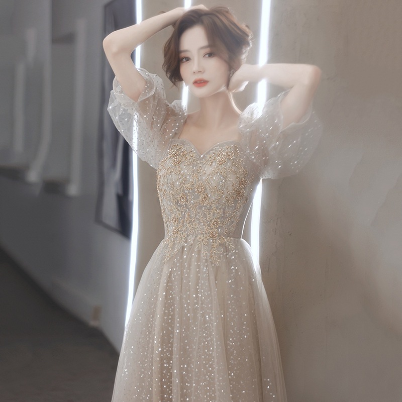 ワンピースドレスドレス花嫁ロングドレス 発表会 結婚式ワンピース ウェディングドレス大きめサイズ 同窓会 卒業式 気質パーティードレス演奏会 2025 ドレス 成人式