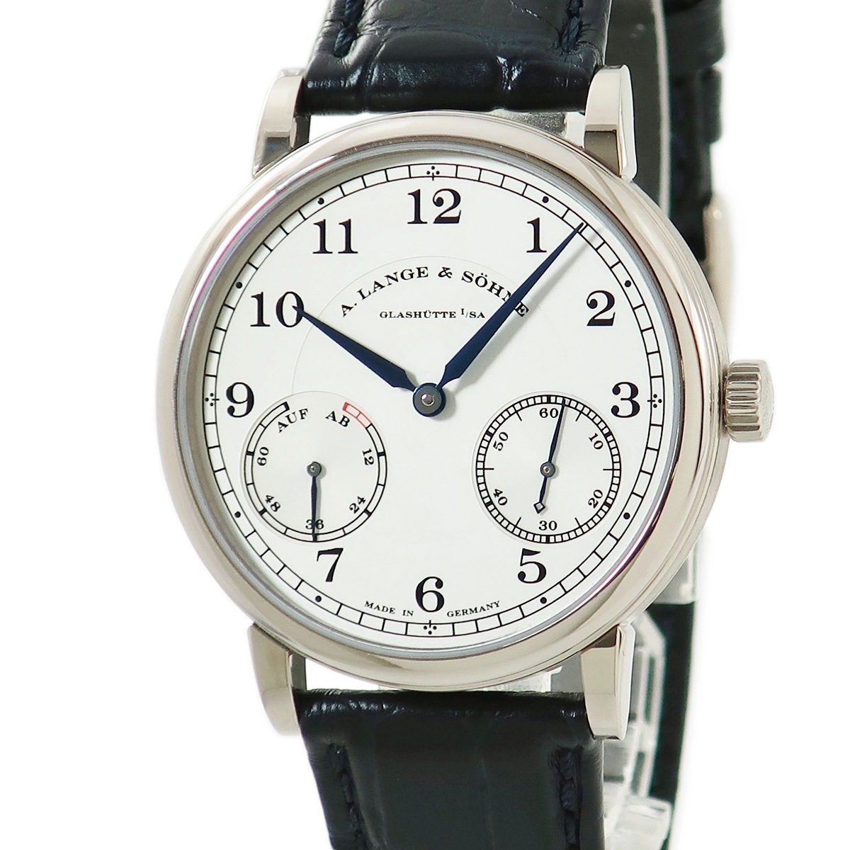 1815 アップ/ダウン 234.026 LSLS2343AJ 手巻き メンズ メーカーOH済 K18WG無垢 シルバー アラビア 3年保証