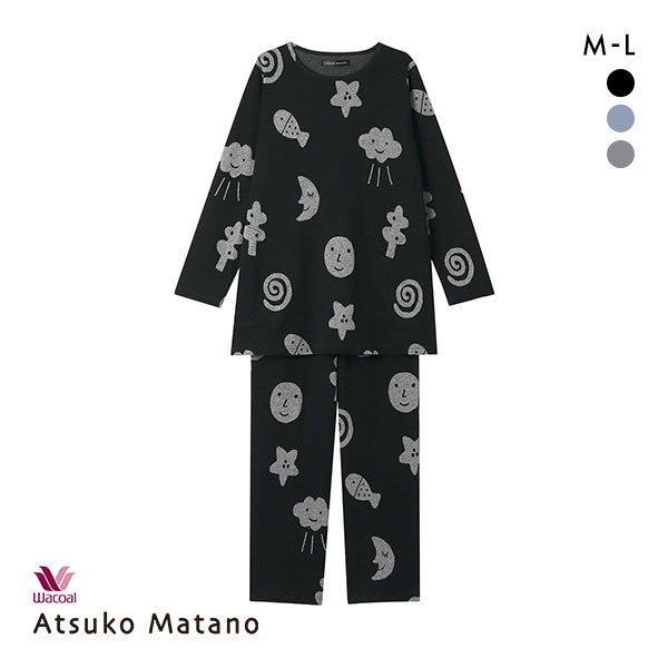 ワコール Wacoal マタノアツコ ATSUKO MATANO お天気や 長袖 パジャマ 上下セッ