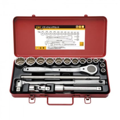 トップ工業(TOP) ソケットレンチセット(差込角12.7mm) 18点 SWS-413