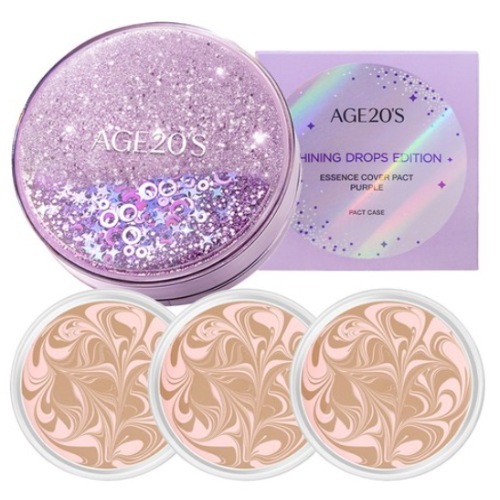シャイニングドロップ エディション ニューオリジナル エッセンスカバーファクト ケース＋リフィル12.5g×3ツヤ・高保湿・カバー力