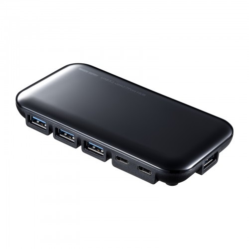 サンワサプライ USB3.2Gen2対応 Type-C 7ポートハブ USB3TCH38BK