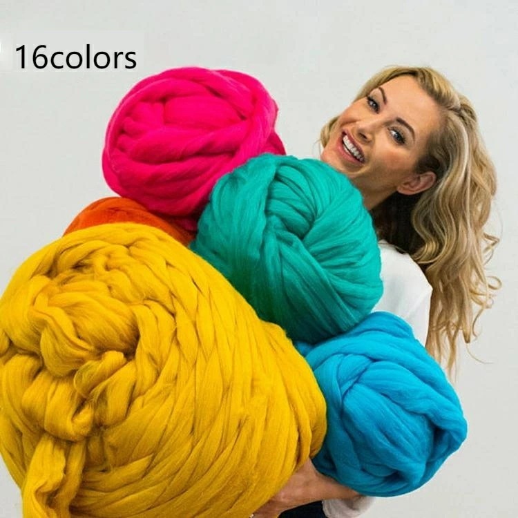 3000g チャンキーニット 幅8CM 毛糸 アクリル チャンキーニット チャンキーヤーン 太い 極太 糸 ブランケット チャンキーニット ブランケット 超極太毛糸 毛糸 手芸 編み物 ニット / チ