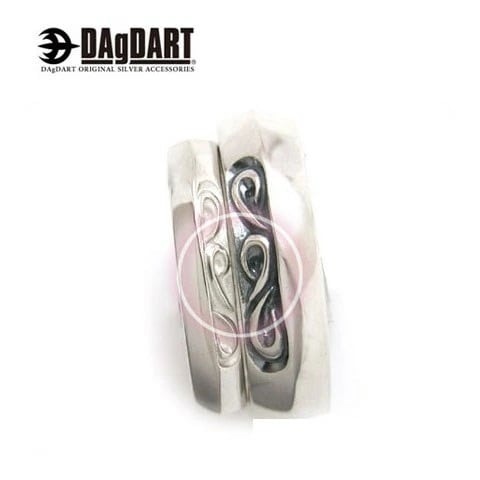 ダグダート DAgDART 刻印OK！ [Prece] 重ねるとハート！ 唐草デザイン 指輪 ペアリ 10,296円