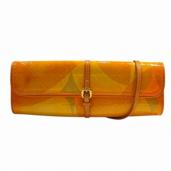 ルイヴィトン ヴェルニ ポシェットフルール M91117 イエロー系 ショルダーバッグ 【中古】