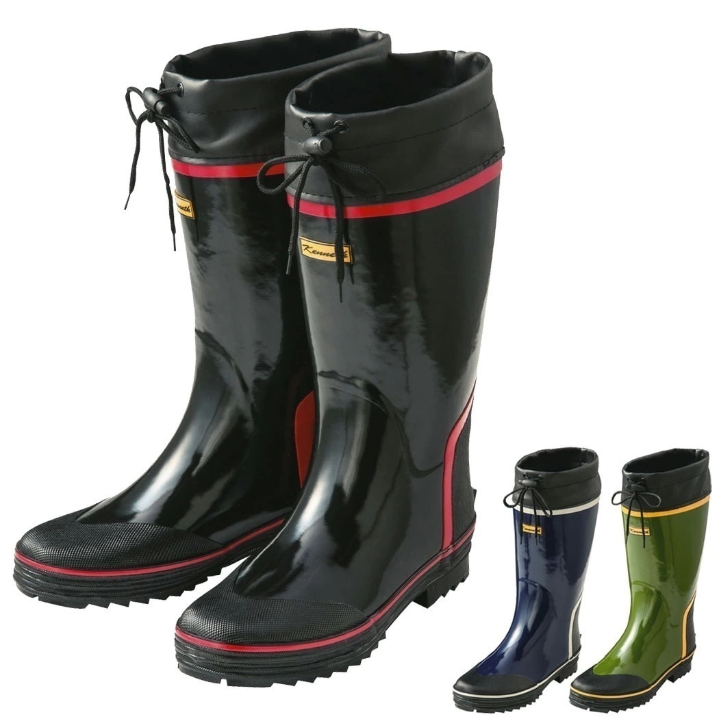 【即納】レインブーツ メンズ 大人 防水 長靴 オールシーズン 無地 作業用 園芸 ガーデン キャンプ アウトドア 釣り 船 田植え 農作業 漁師 かっこいい シューレースストッパー 吸汗 速乾性 滑