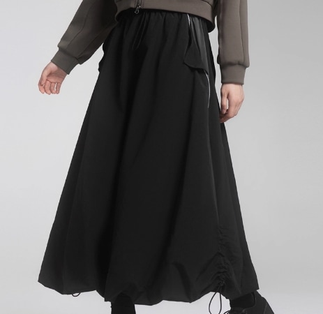 レディース スカート ファスナー ポケット ストレッチ 伸縮性 大人可愛い きれいめ シンプル カジュアル おしゃれ かっこいい レトロ マニッシュ ボーイッシュ スポーティー ルーズ 個性的 クール