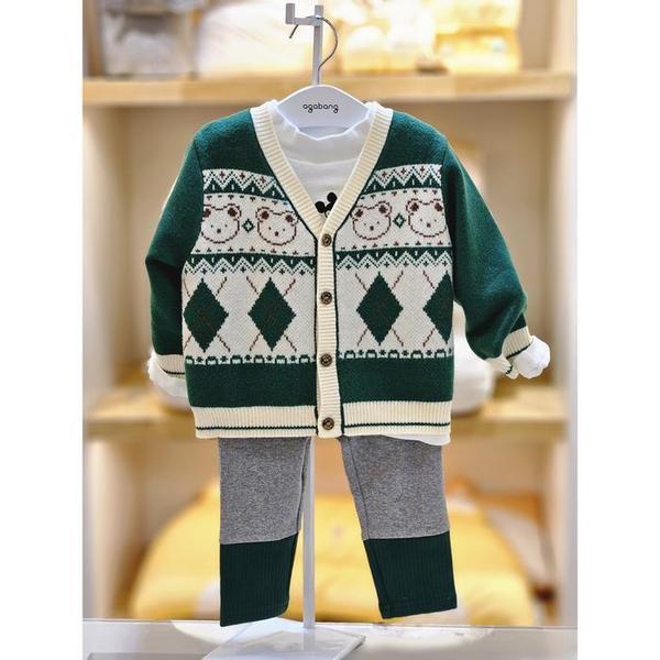 セーブゾーン02 グリーンニットカーディガン 02s731453 (S41015335)