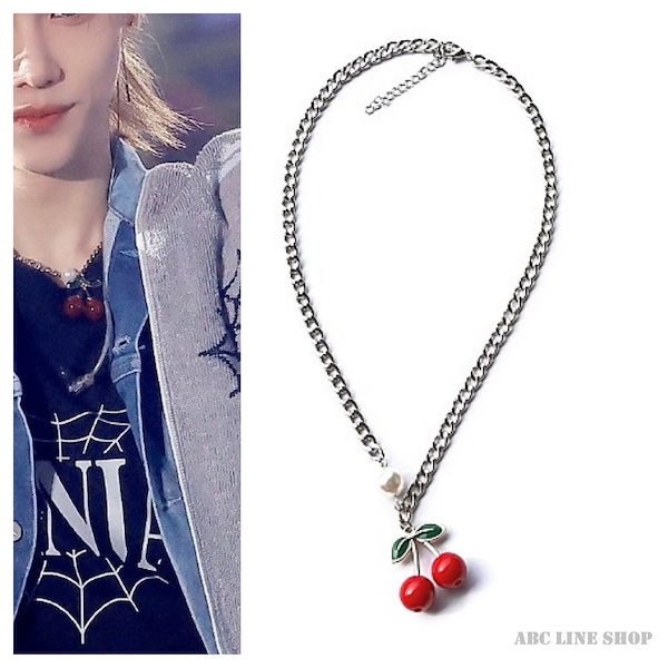 Qoo10] AREUM さくらんぼ ネックレス チェリー Fel