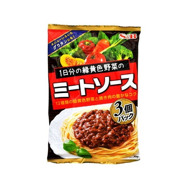 S&B 1日分の緑黄色野菜のミートソース 360g 8 メーカー直送
