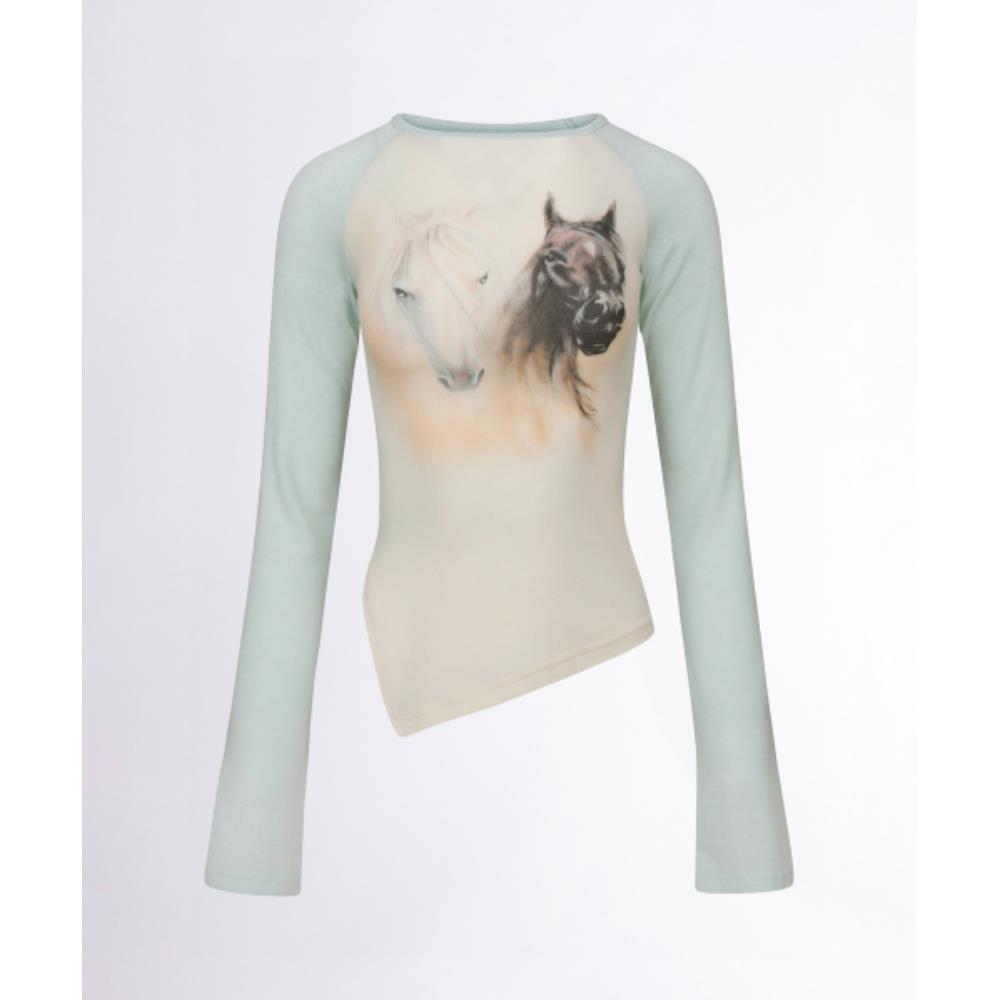 スカルプター Howdy Raglan Tee Cream SC24A231IV